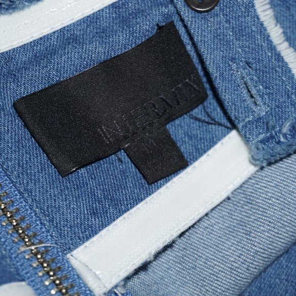 INTERMIX Denim Bustier Convertible Rear Zip - Picture 9 of 9